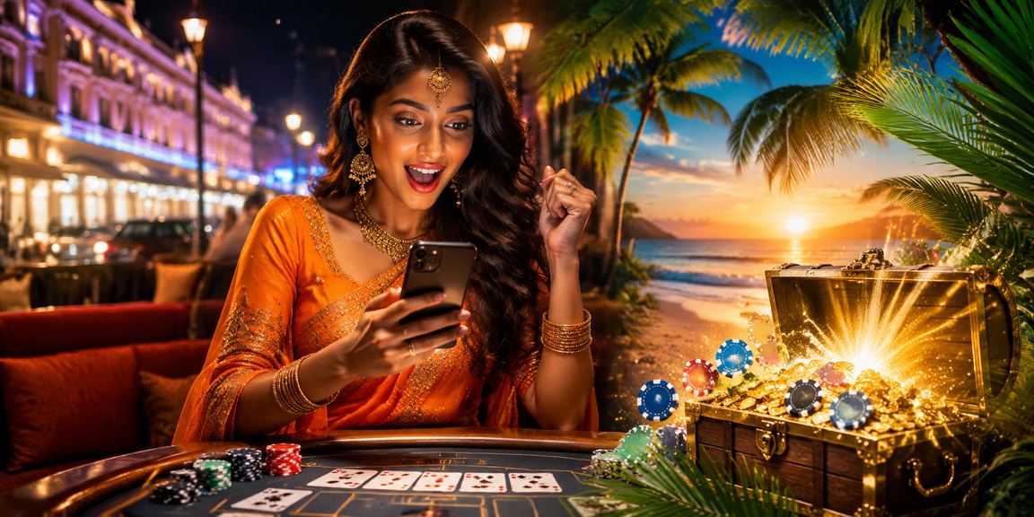 Andar Bahar card game setup in Indian setting